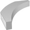 Ekena Millwork 3 1/2-in. W x 22-in. D x 28-in. H Thorton Architectural Grade PVC Knee Brace BRCP035X22X28THR - alternate 2